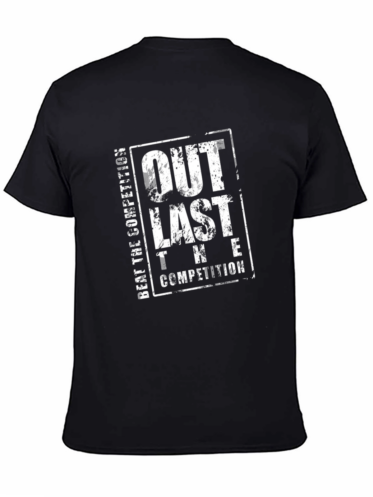 Outlast The Competition Black T-Shirt