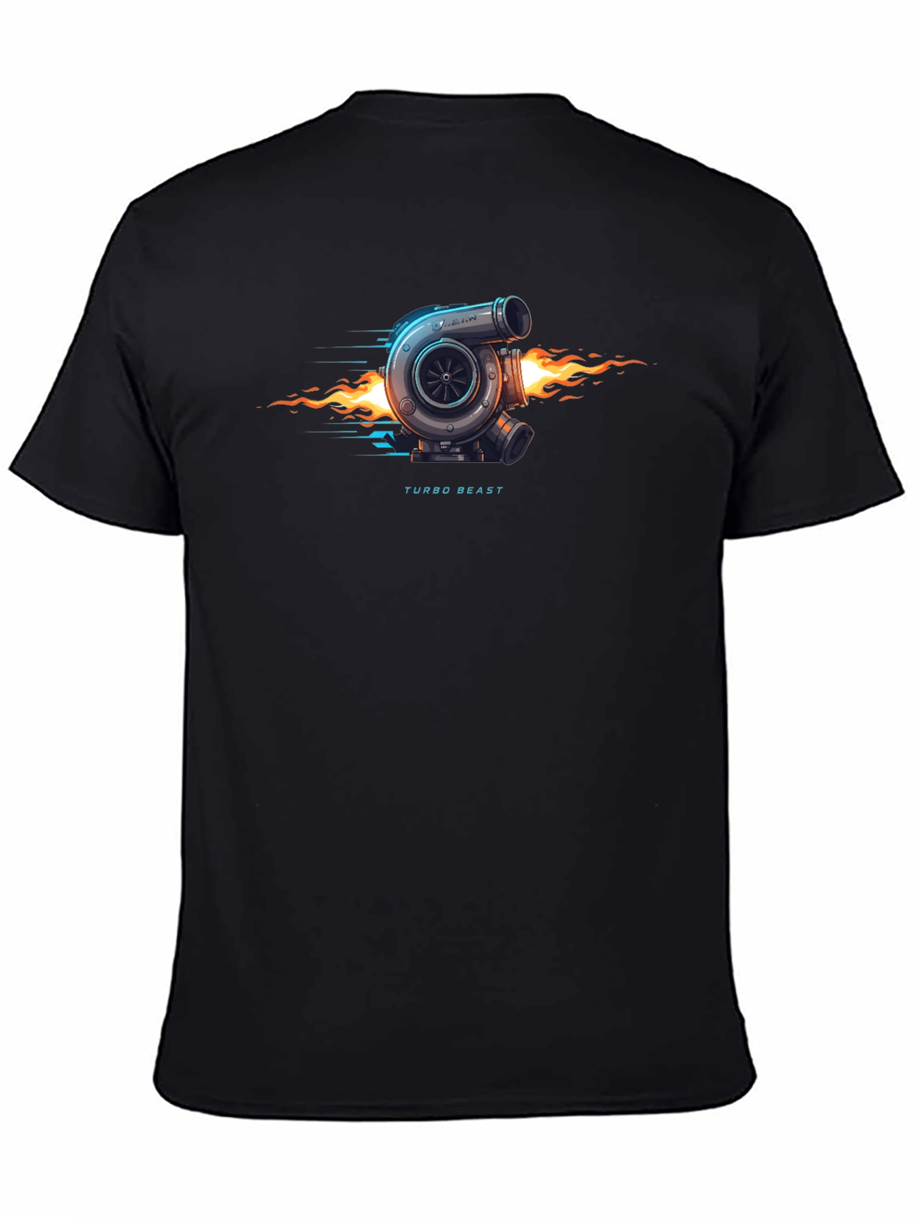 Turbo Beast Graphic Tee - Black Cotton T-Shirt