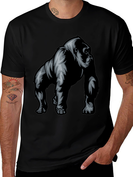 Cool Gorilla Graphic Black T-Shirt for Men