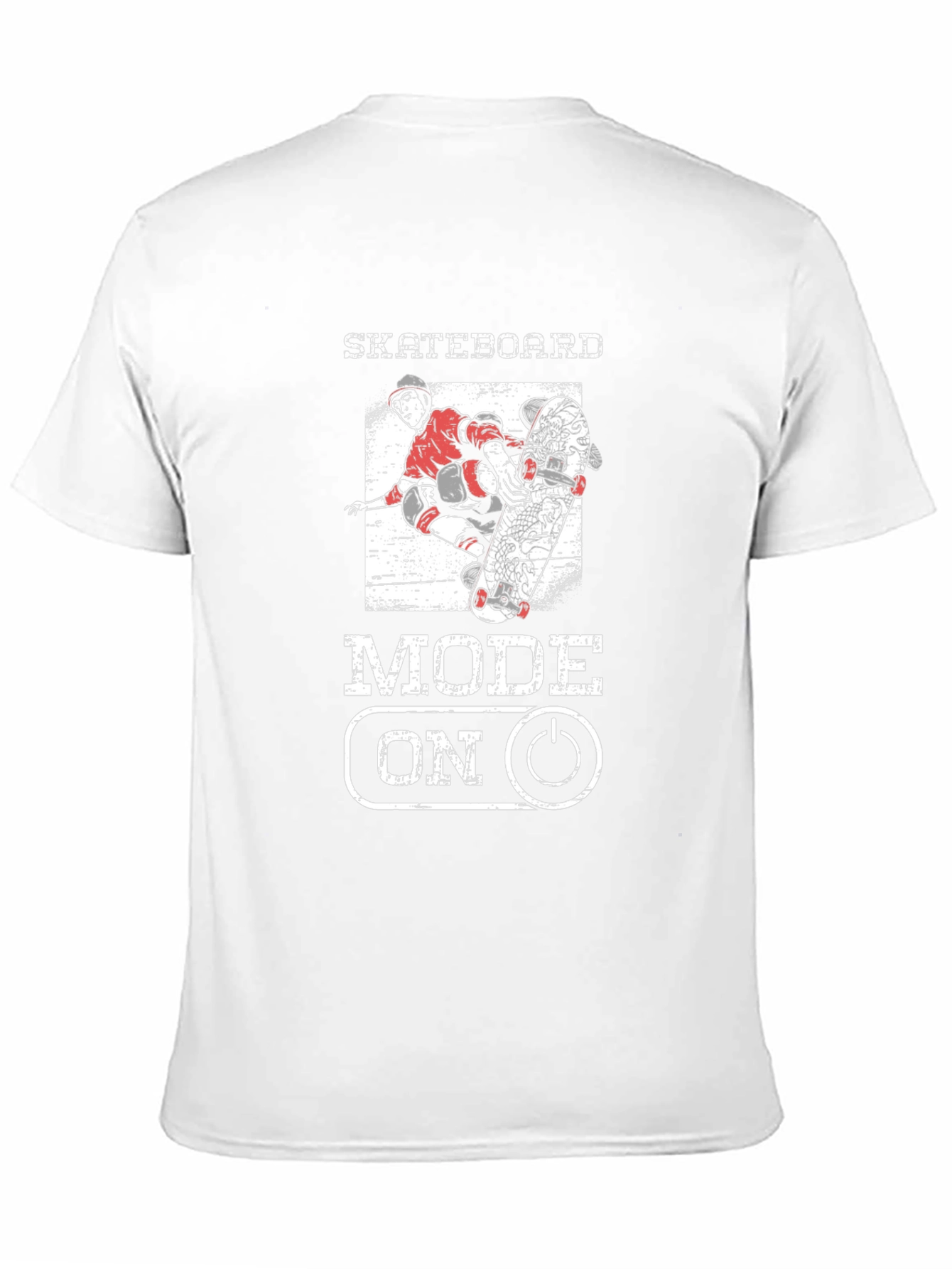 Skateboard Mode On Graphic Tee - Skateboarding T-Shirt