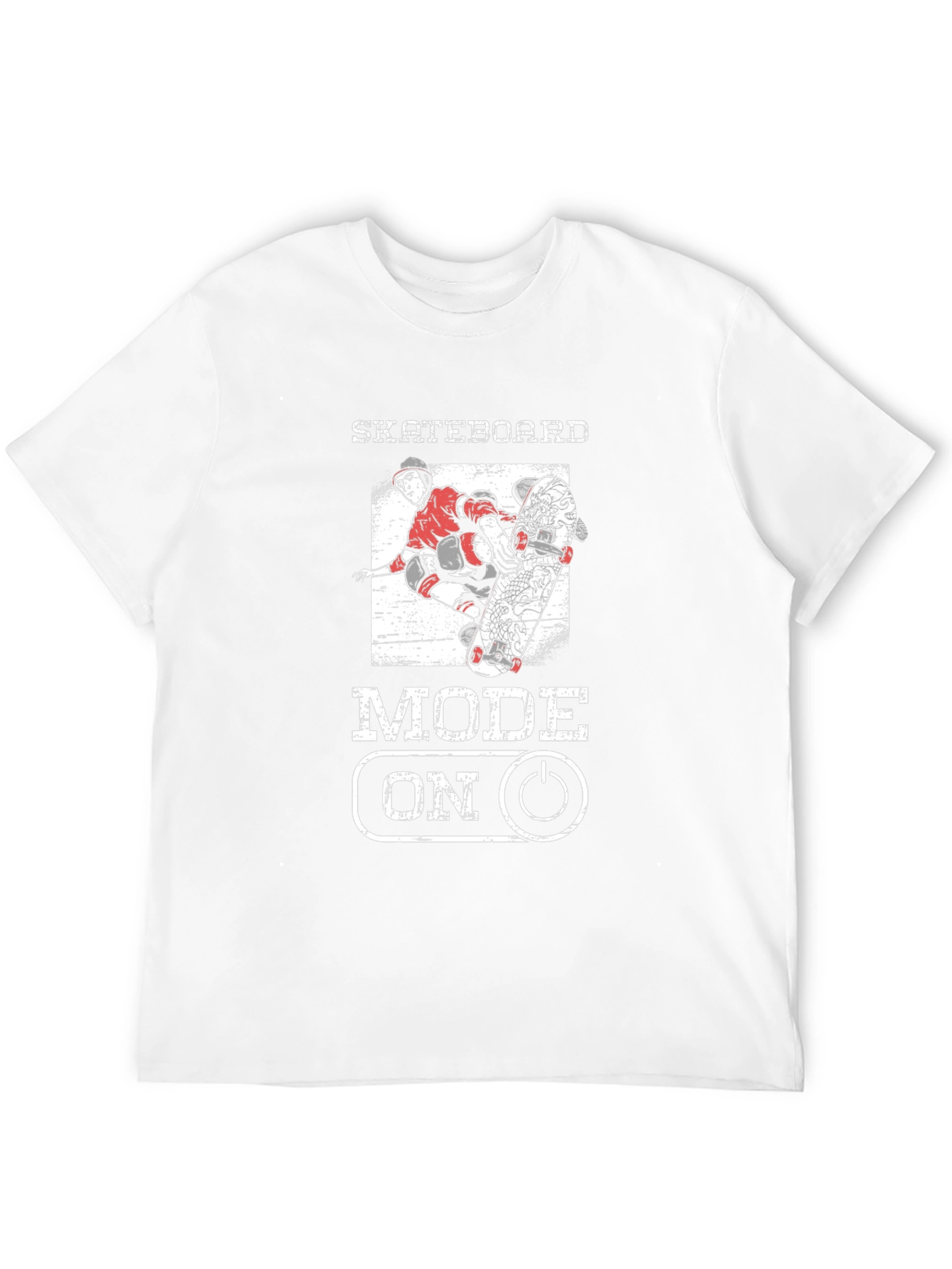 Skateboard Mode On Graphic Tee - Skateboarding T-Shirt