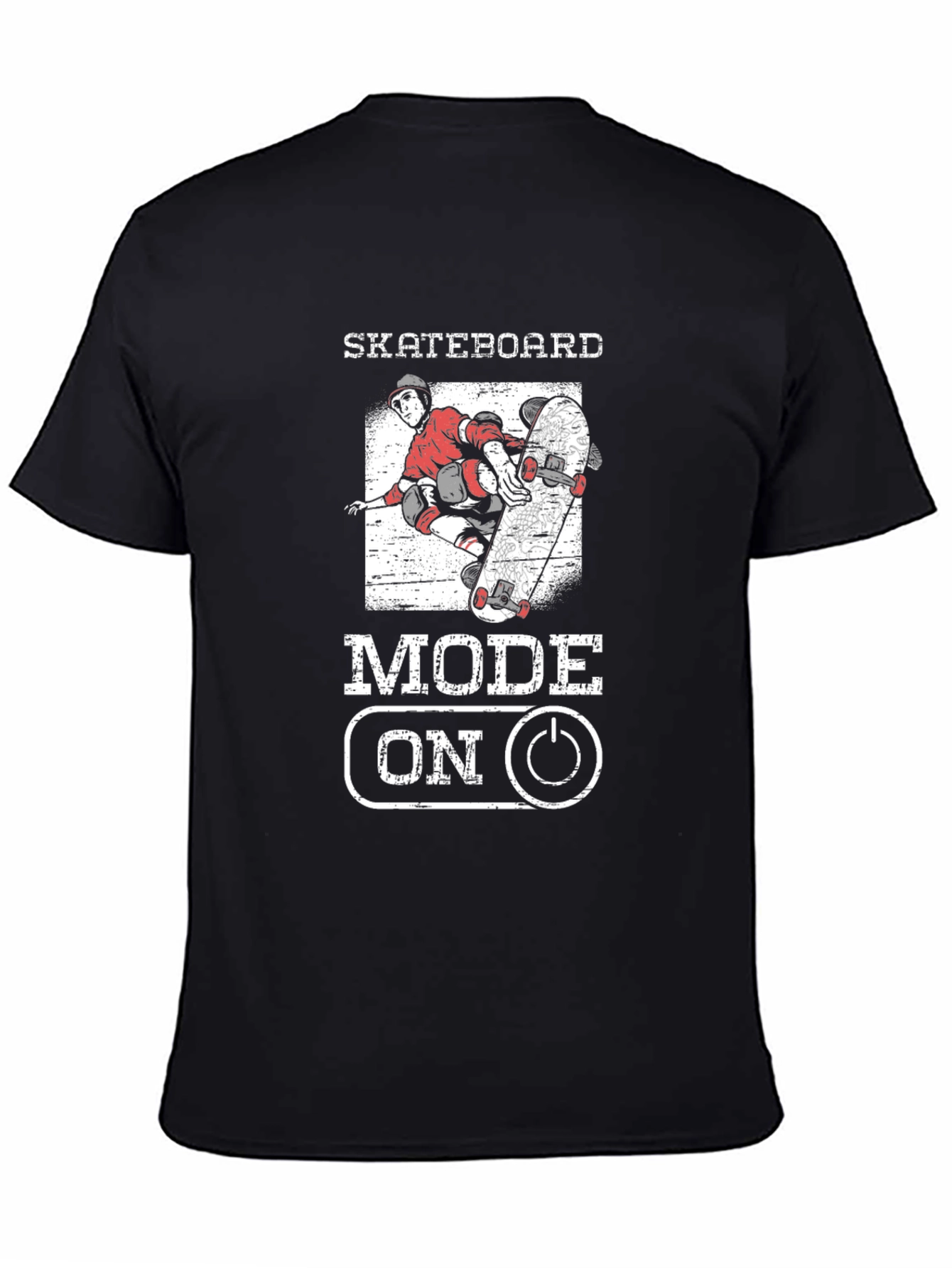 Skateboard Mode On Graphic Tee - Skateboarding T-Shirt