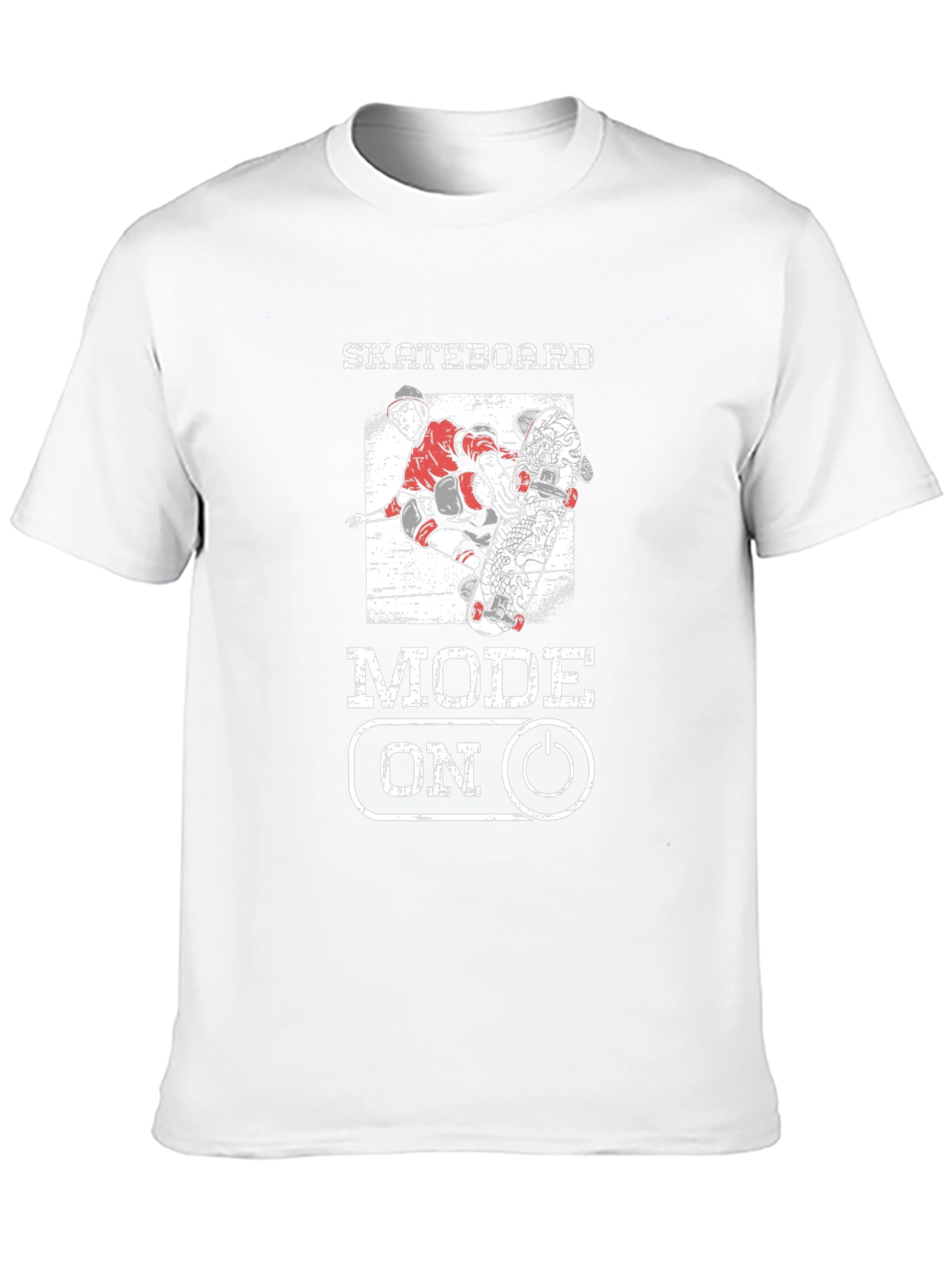 Skateboard Mode On Graphic Tee - Skateboarding T-Shirt