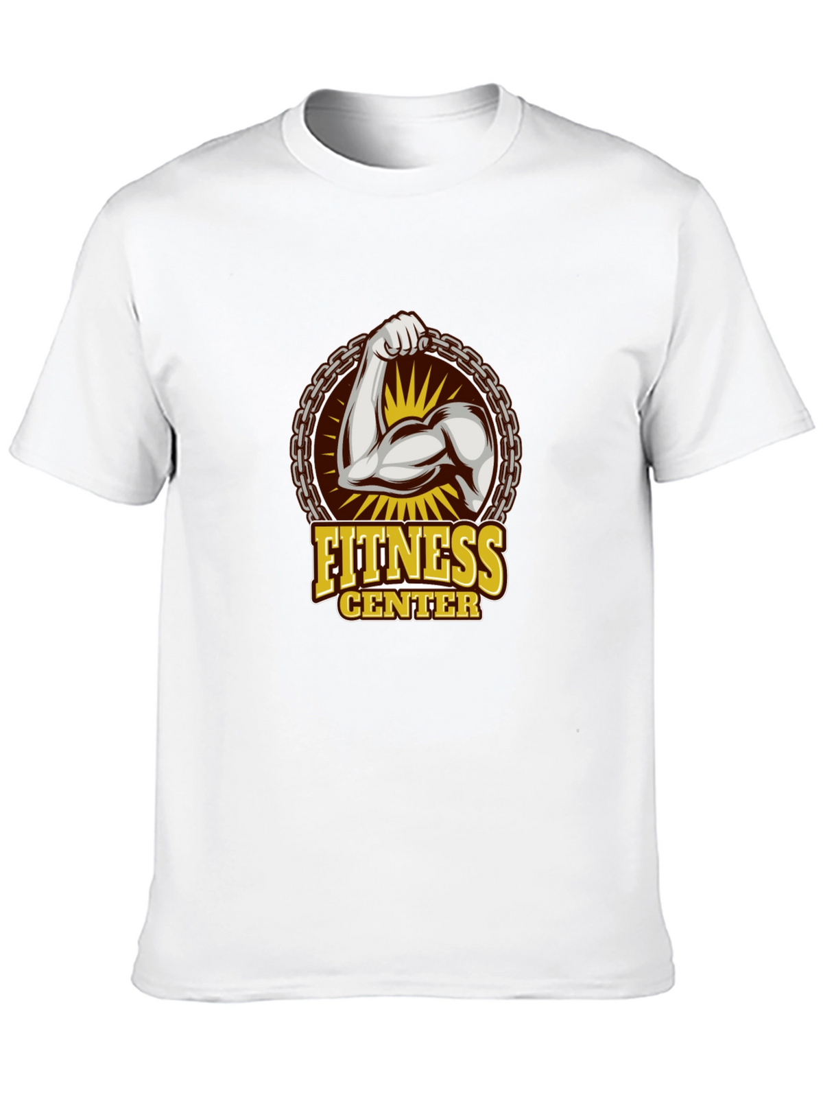 Fitness Center Graphic T-Shirt - Black Gym Tee
