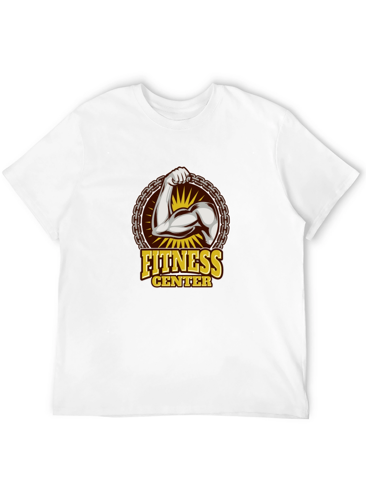 Fitness Center Graphic T-Shirt - Black Gym Tee