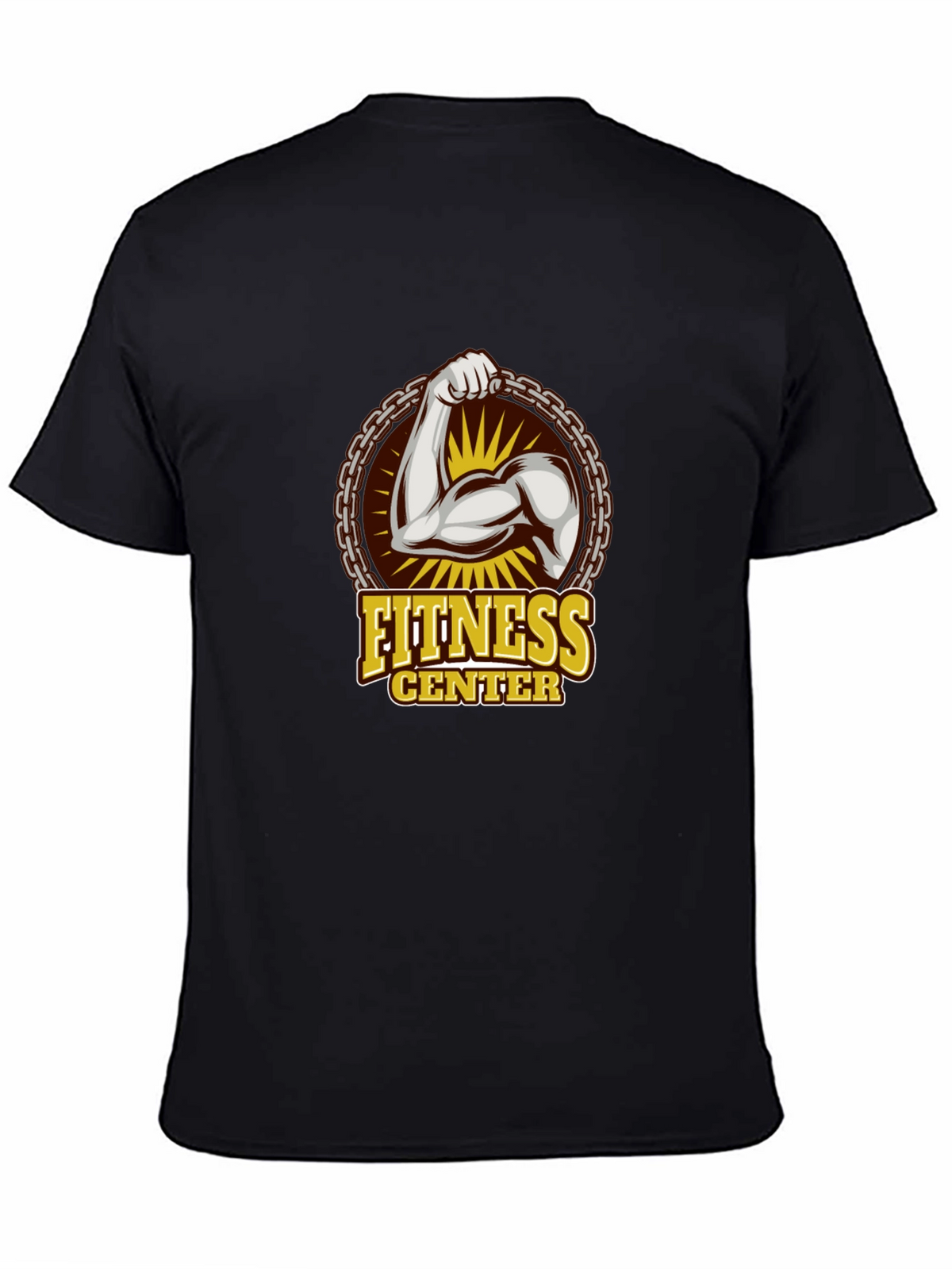 Fitness Center Graphic T-Shirt - Black Gym Tee