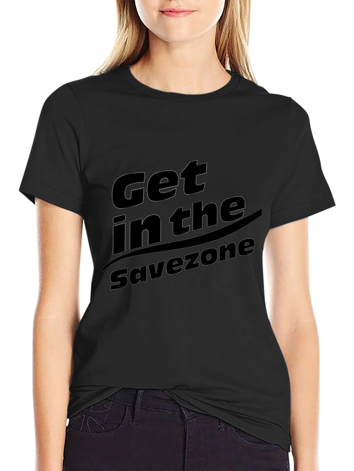 Get in the Savezone Black Graphic Tee