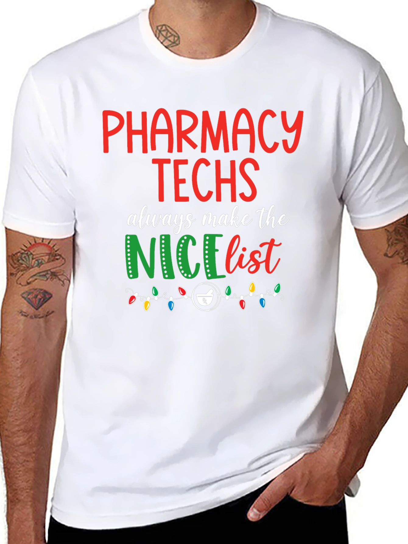 Pharmacy Techs Christmas T-Shirt