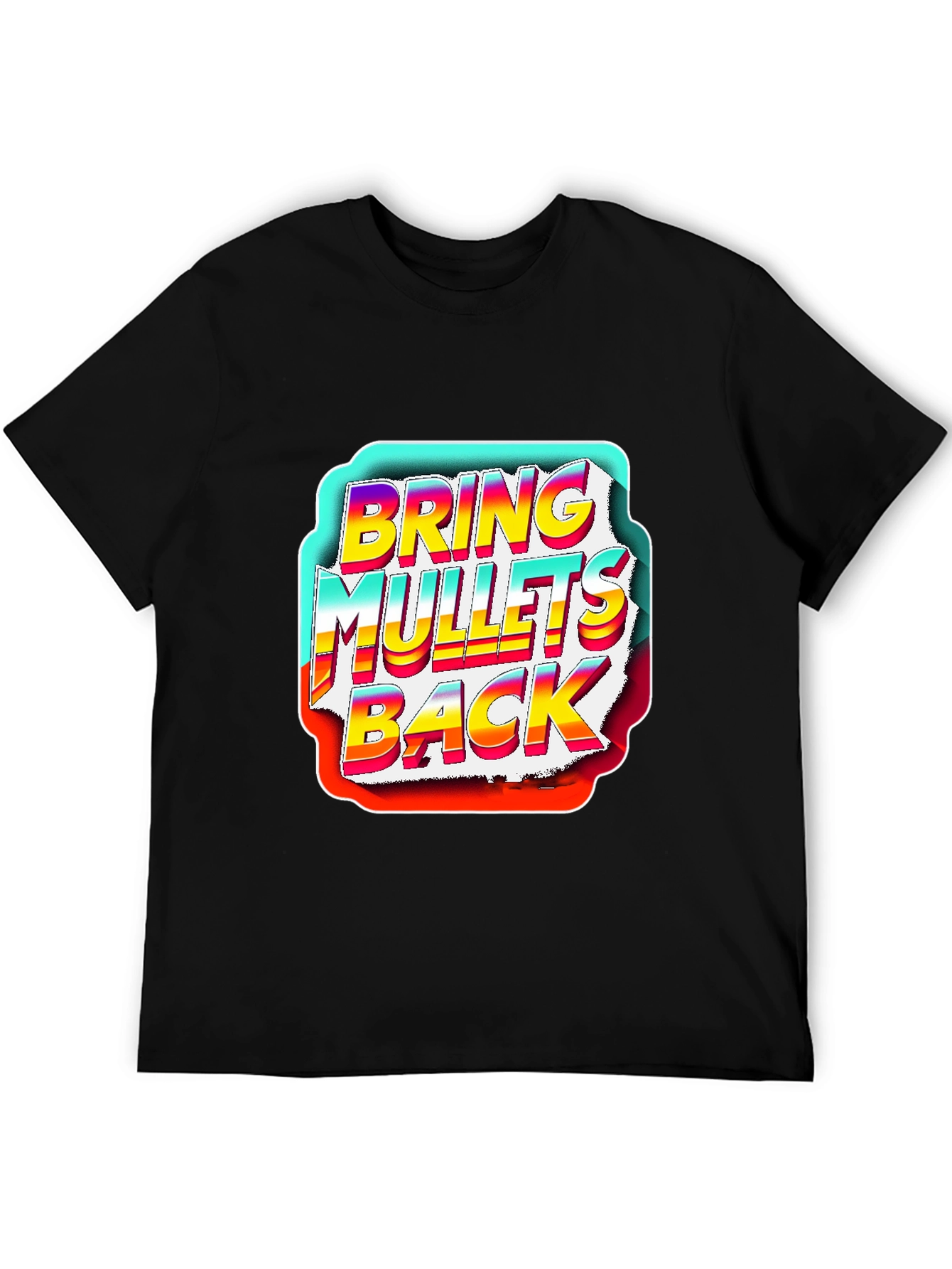 Bring Mullets Back Graphic T-Shirt - Retro Style