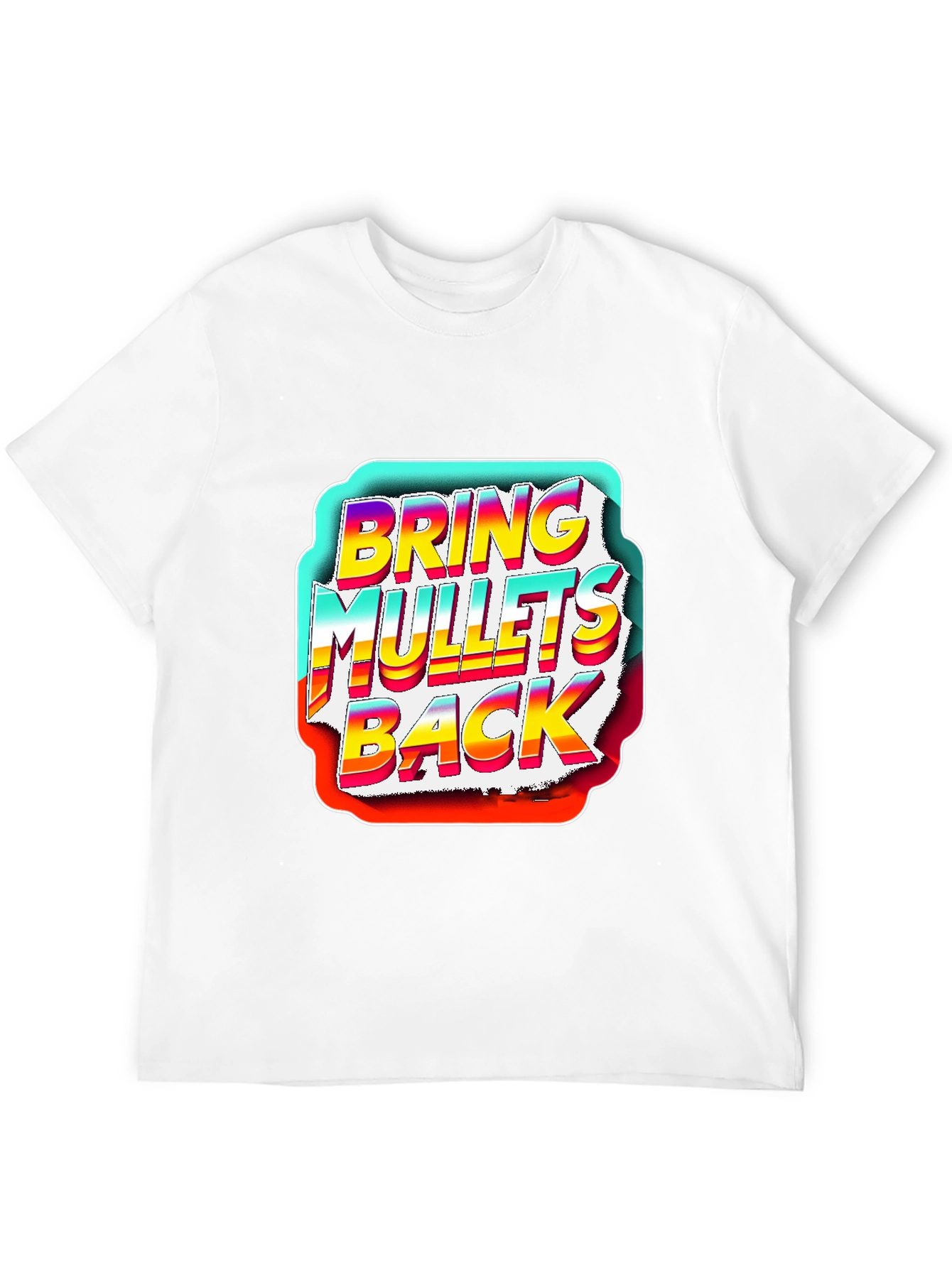 Bring Mullets Back Graphic T-Shirt - Retro Style