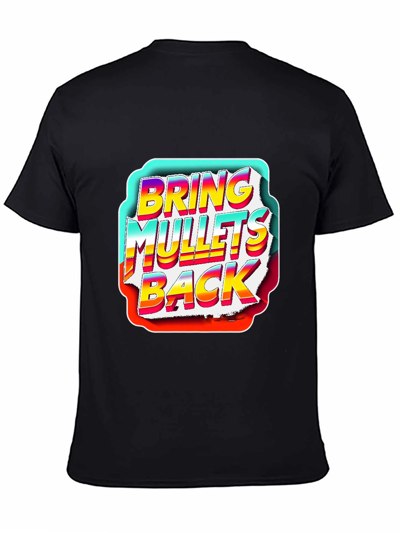 Bring Mullets Back Graphic T-Shirt - Retro Style