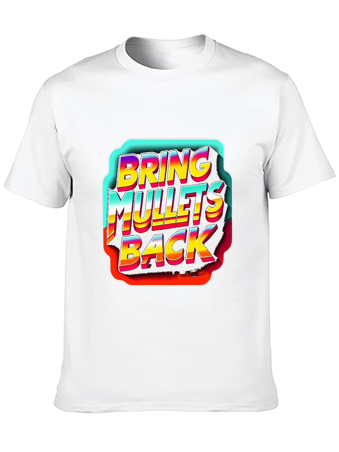 Bring Mullets Back Graphic T-Shirt - Retro Style