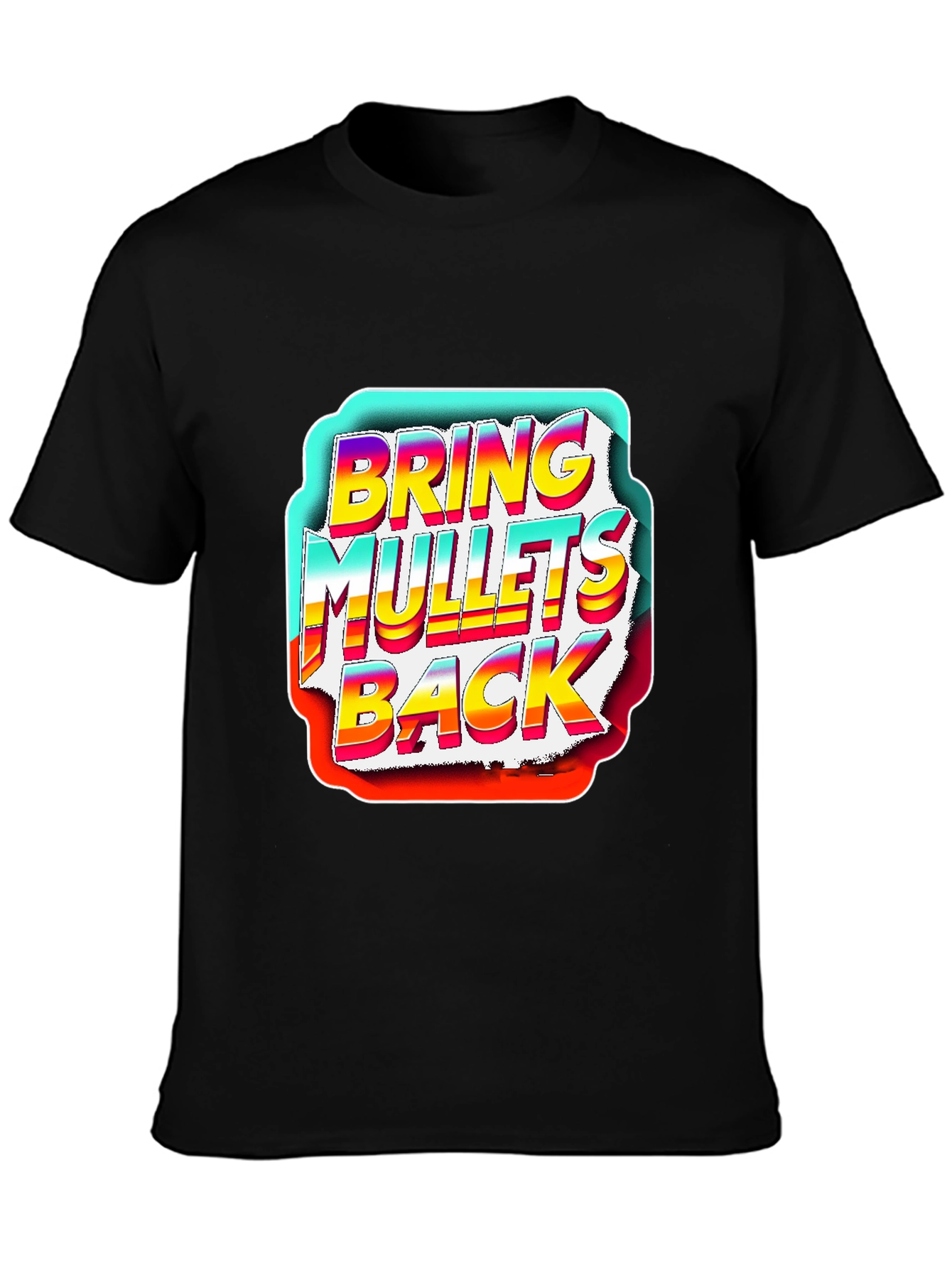 Bring Mullets Back Graphic T-Shirt - Retro Style