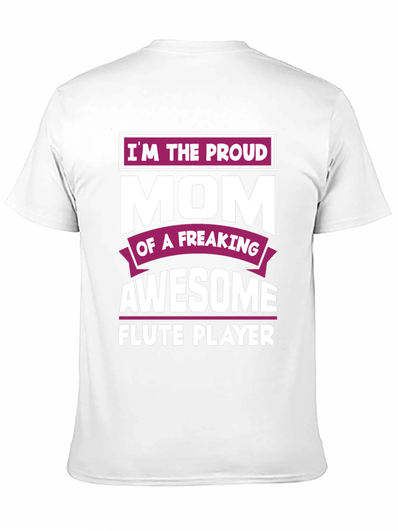 Proud Mom Awesome Flute Player Graphic T-Shirt