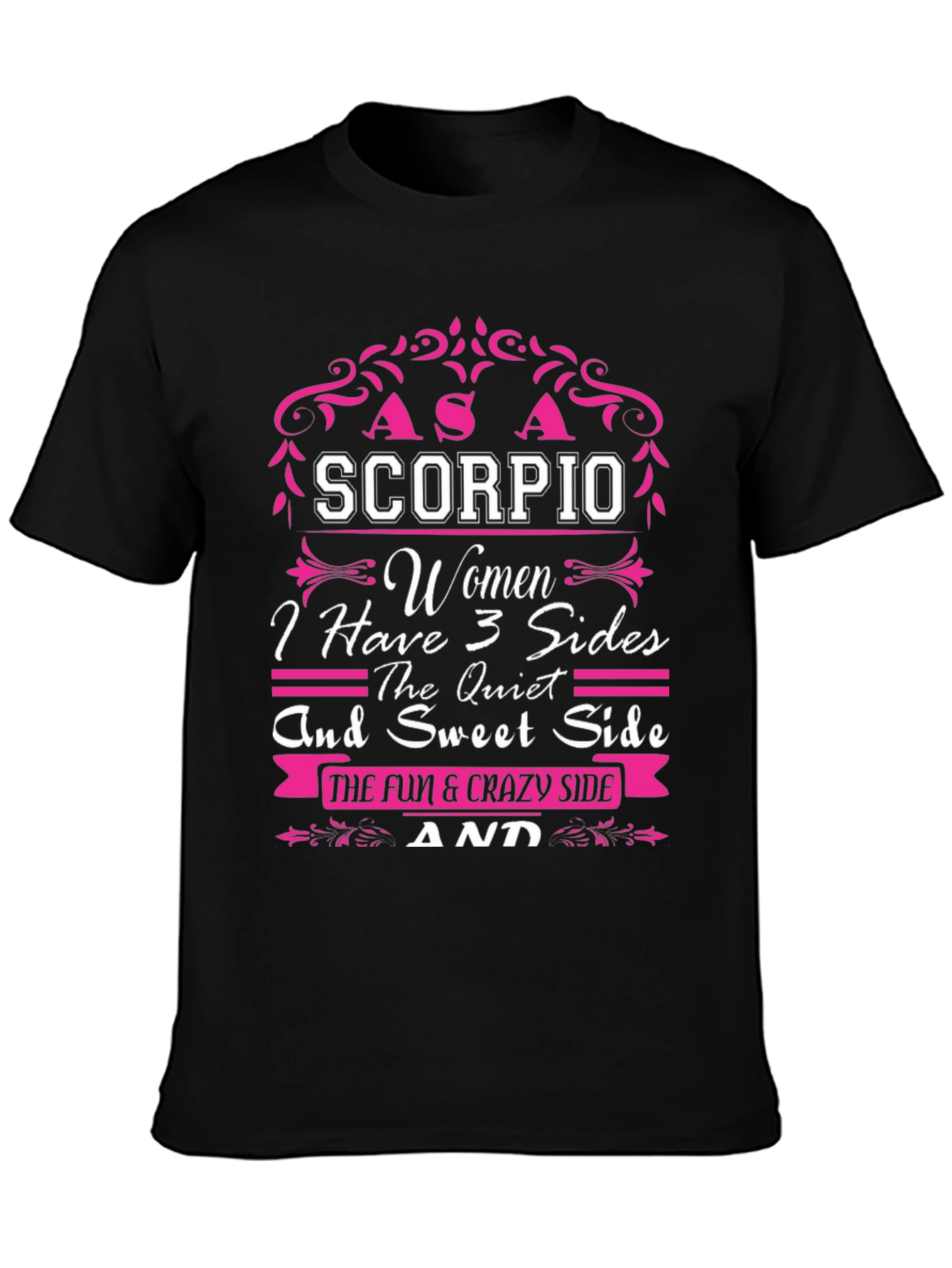 Scorpio Womens T-Shirt - 3 Sides