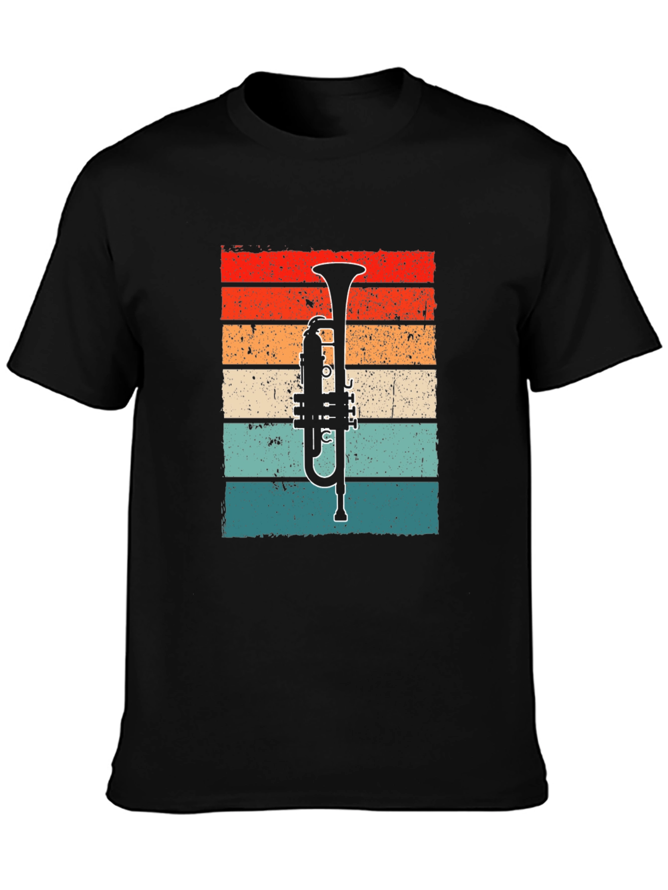 Retro Trumpet Graphic Tee - Music Lover T-Shirt