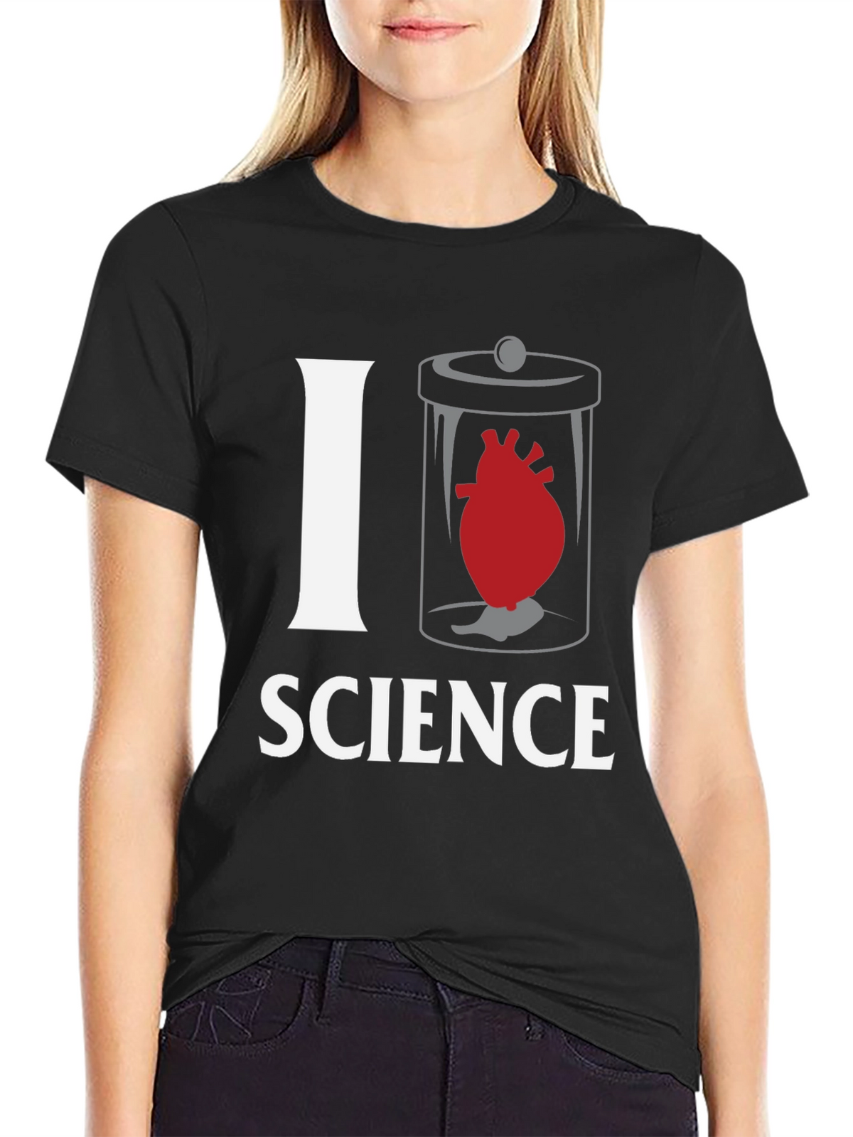 I Heart Science T-Shirt - Novelty Anatomy Tee