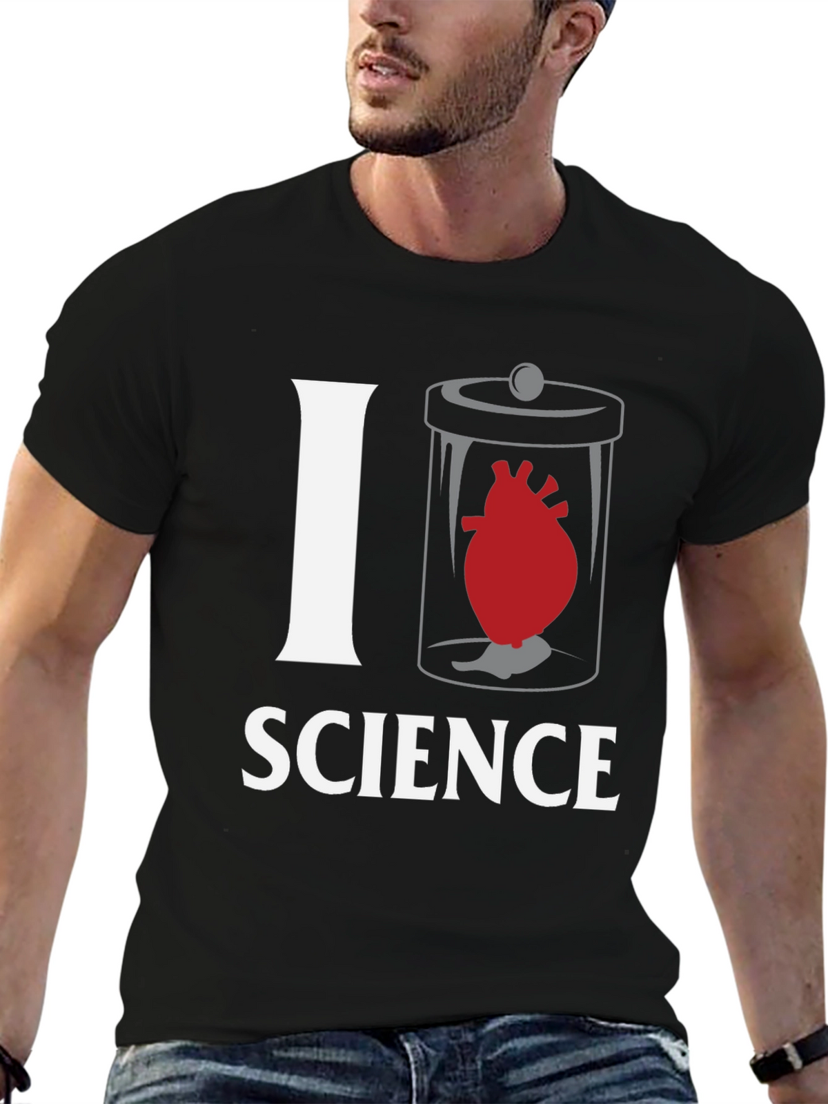 I Heart Science T-Shirt - Novelty Anatomy Tee