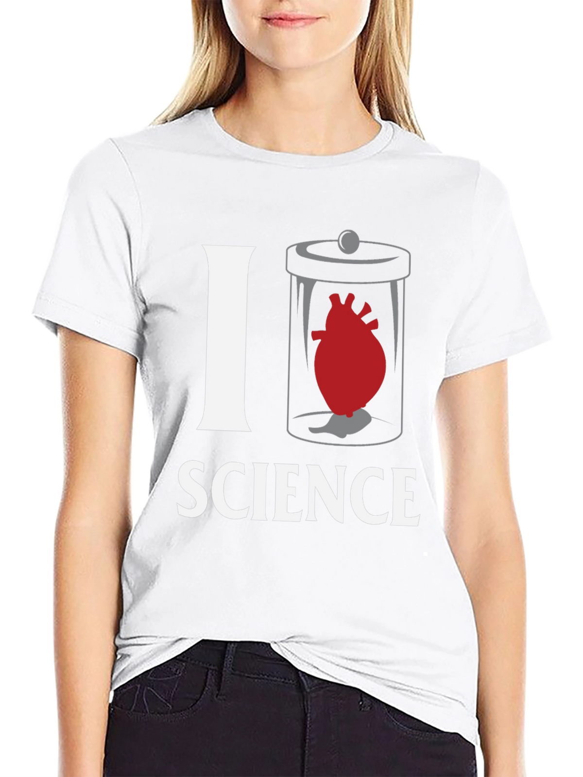 I Heart Science T-Shirt - Novelty Anatomy Tee