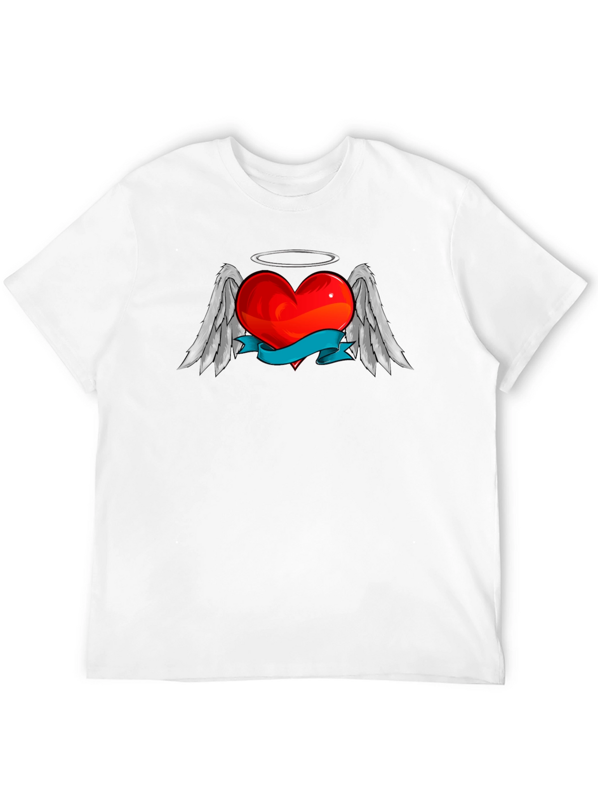 Angel Heart Graphic T-Shirt - Stylish Black Tee
