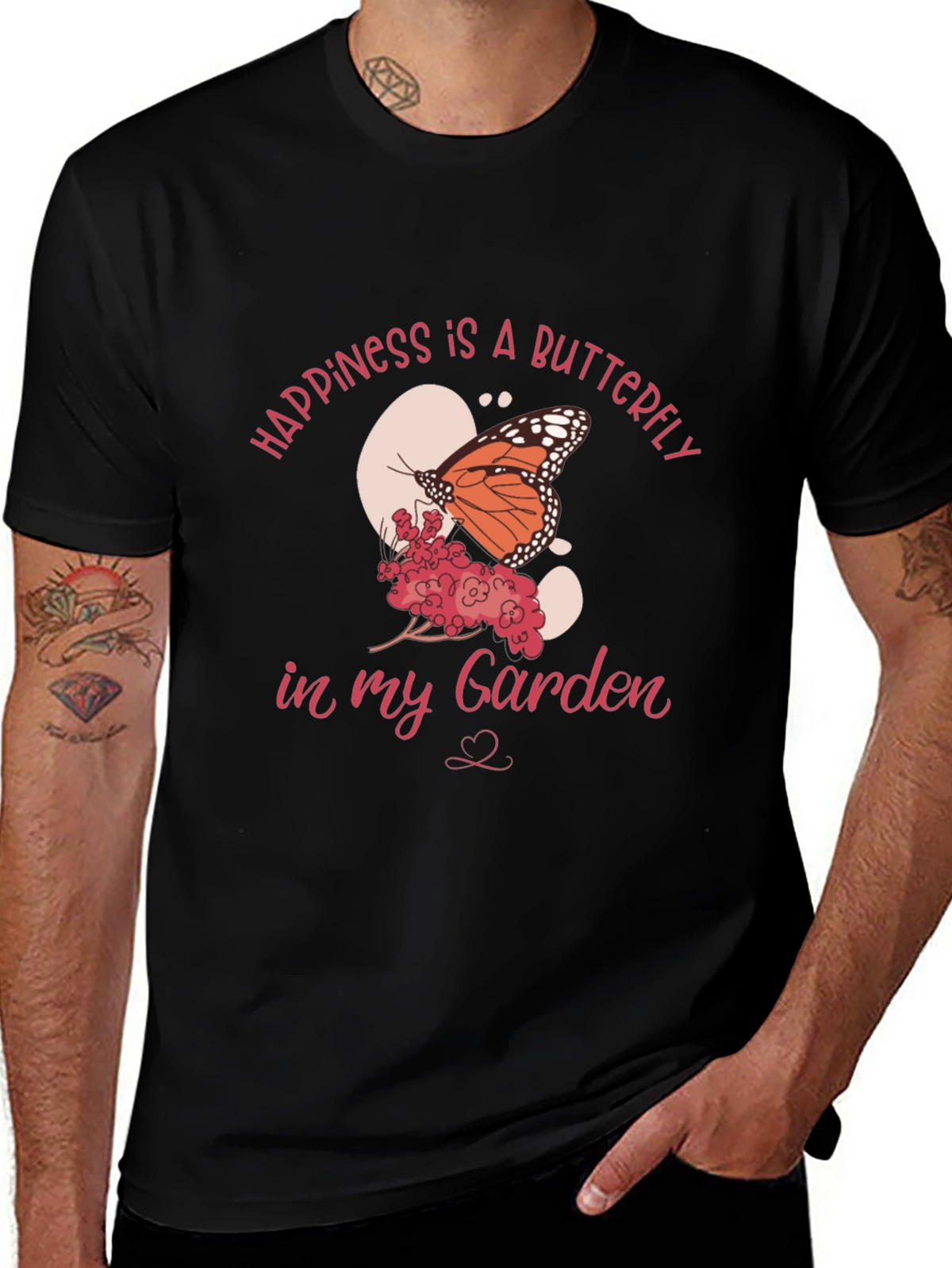 Happiness Butterfly Garden Graphic Tee