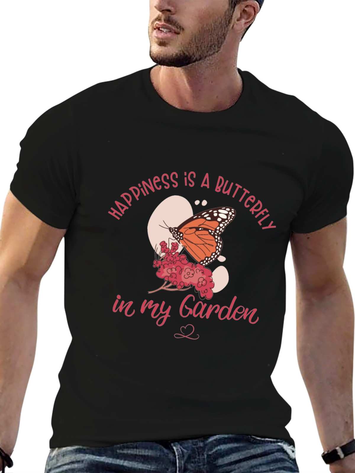 Happiness Butterfly Garden Graphic Tee