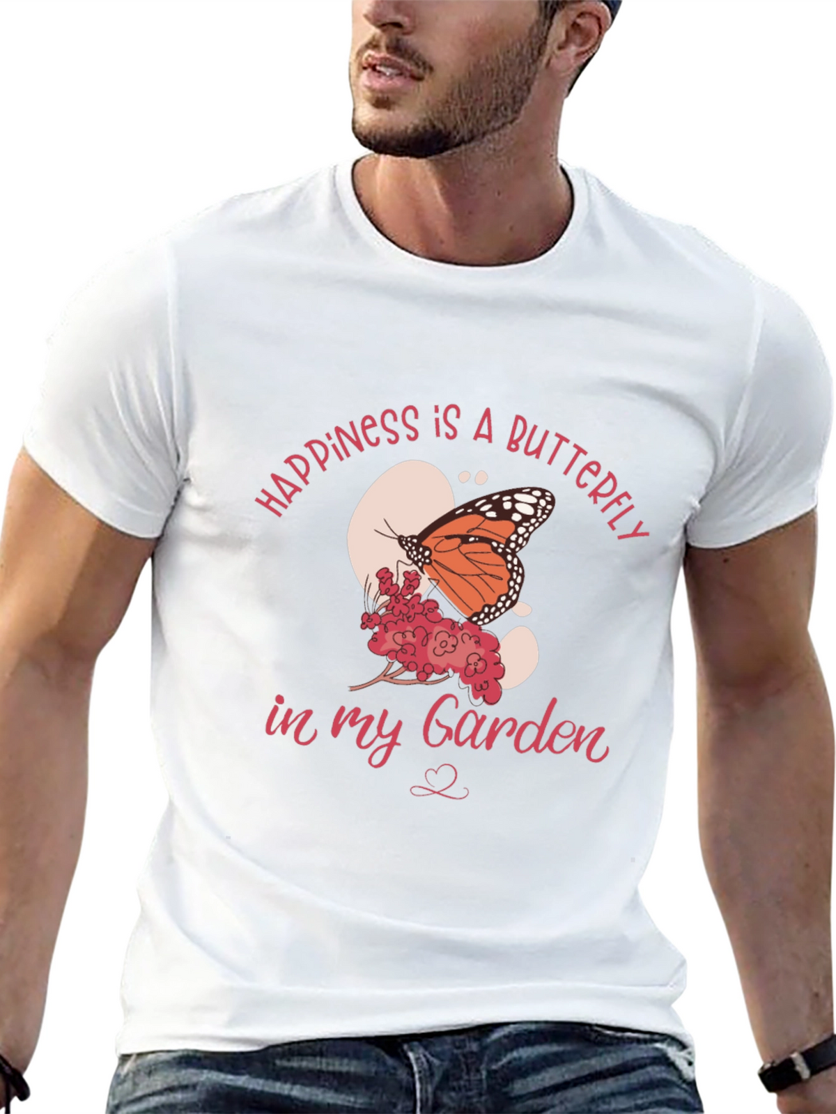 Happiness Butterfly Garden Graphic Tee