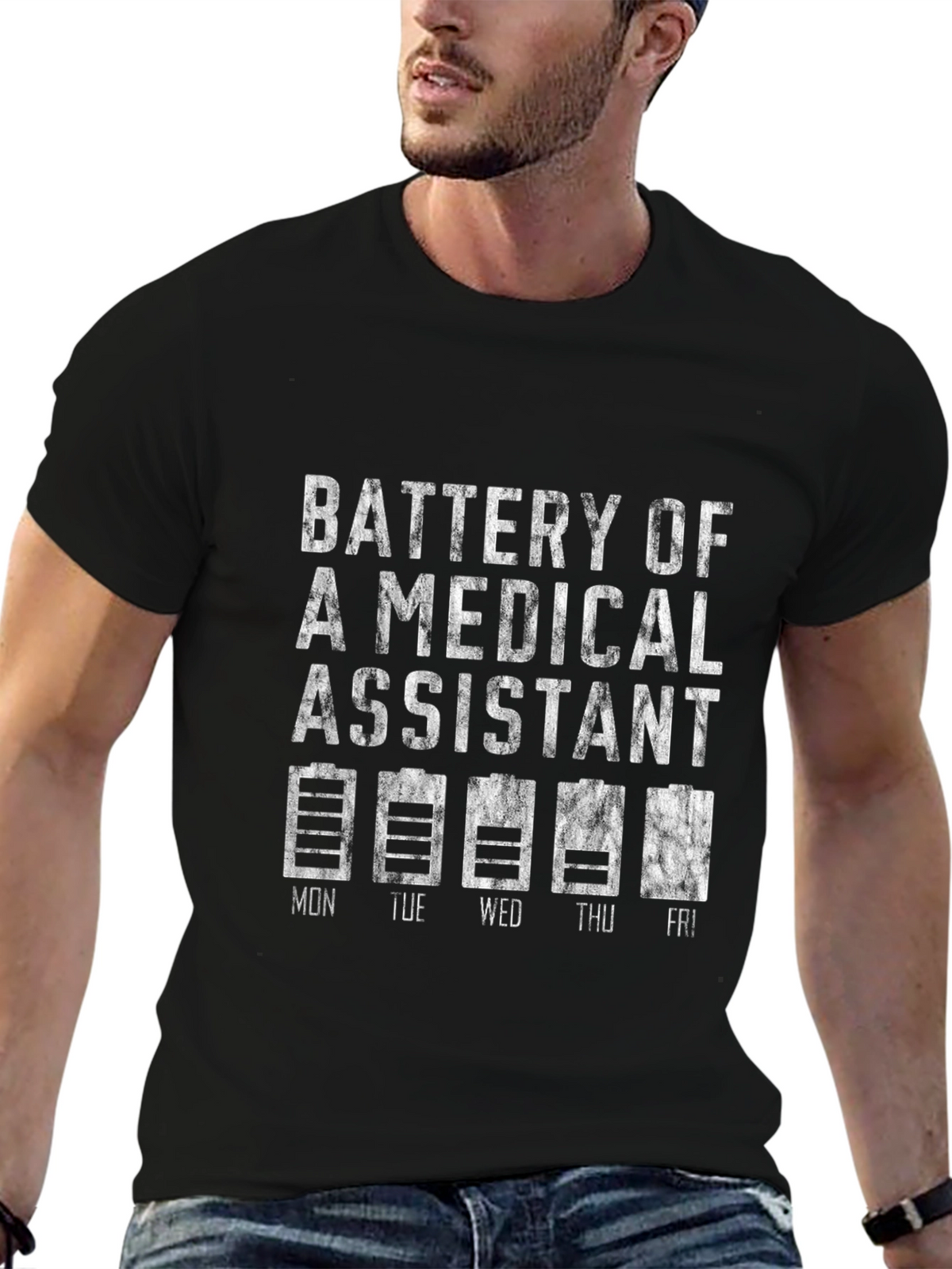 Medical Assistant Battery Level T-Shirt