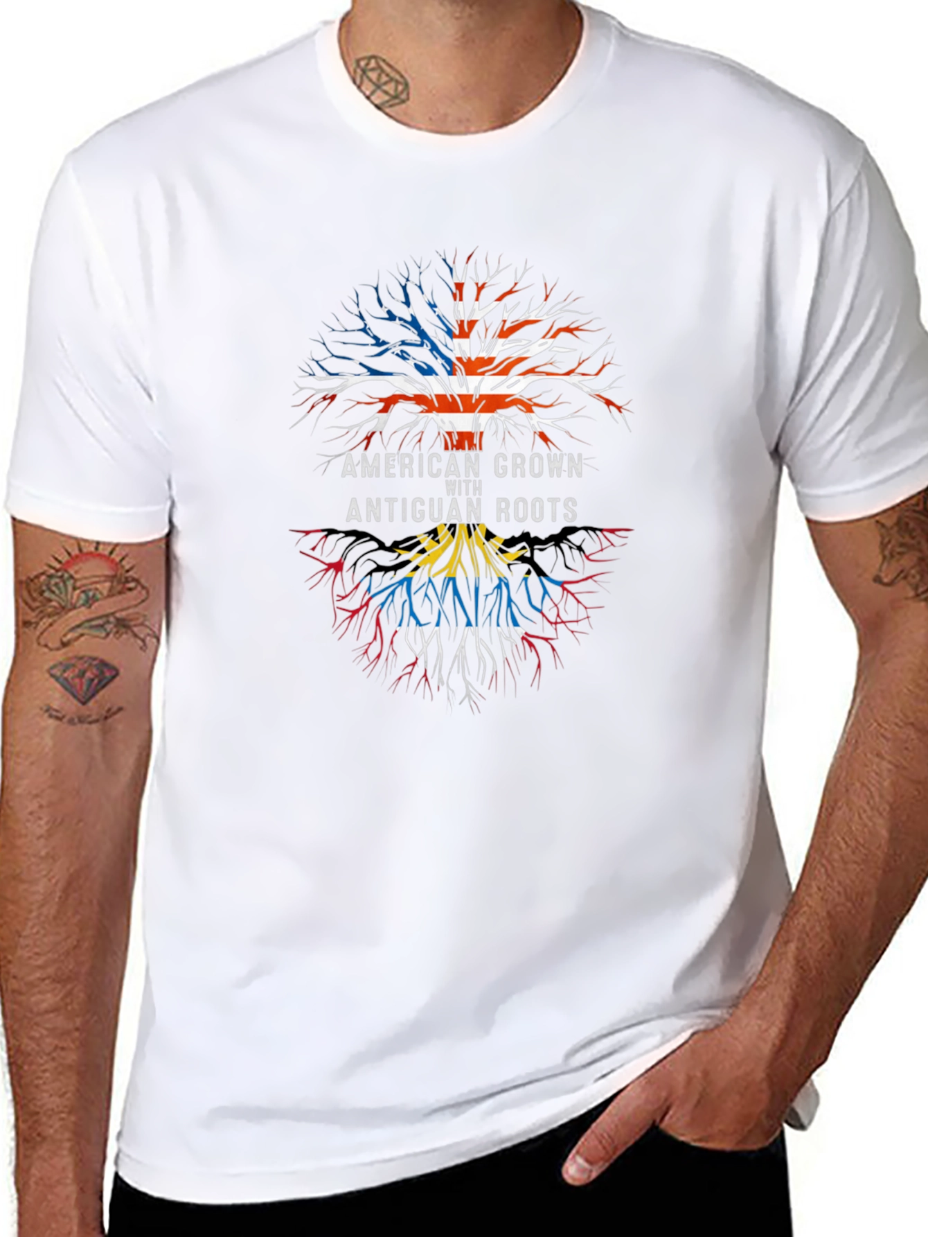 American Grown with Antiguan Roots T-Shirt