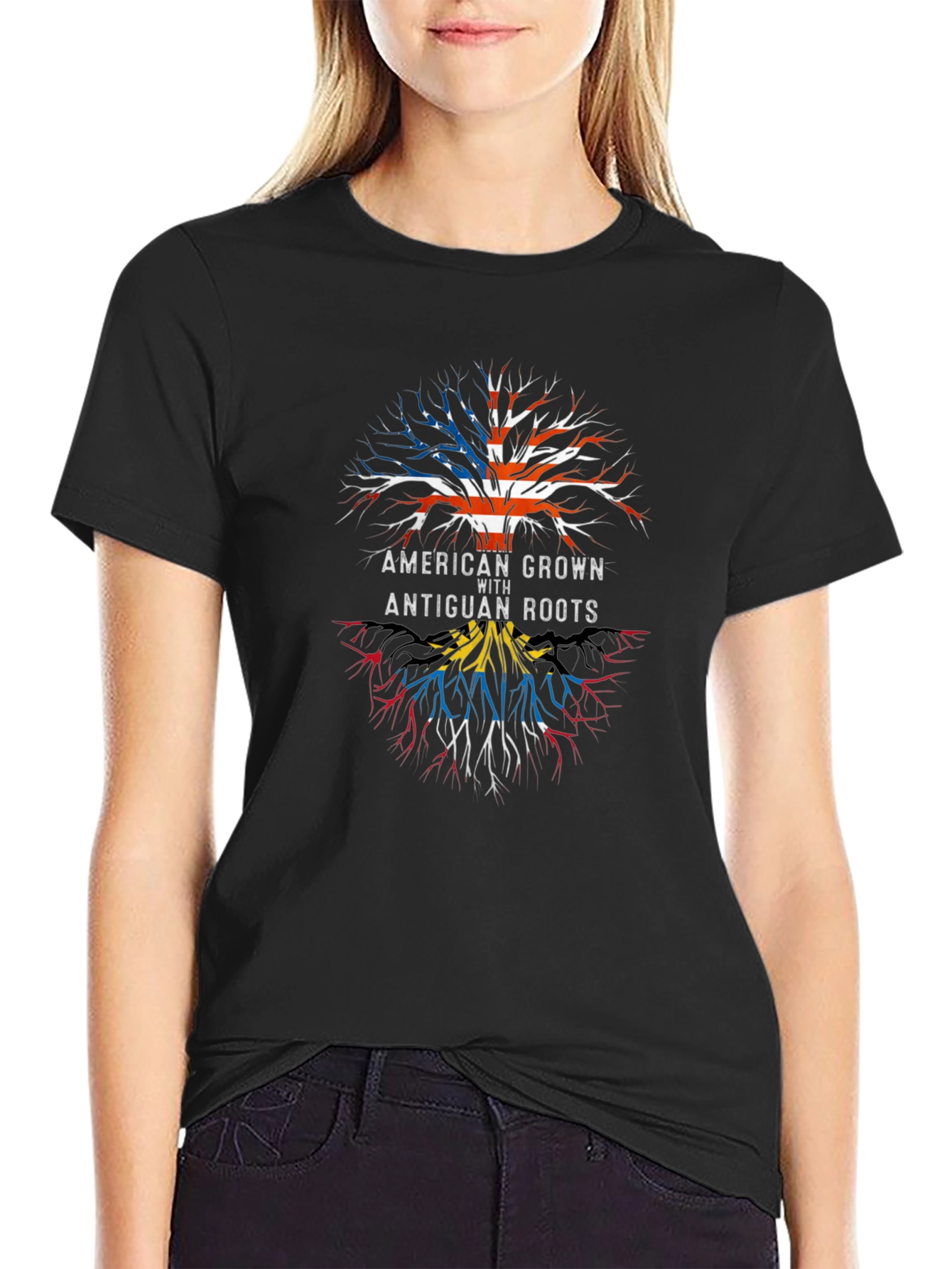 American Grown with Antiguan Roots T-Shirt