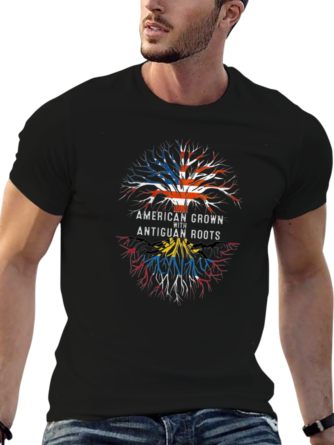 American Grown with Antiguan Roots T-Shirt