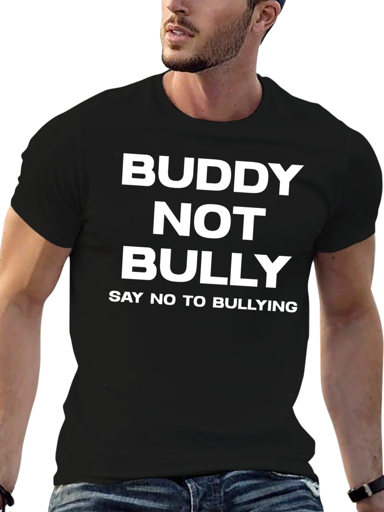 Buddy Not Bully Graphic Tee - Anti-Bullying T-Shirt