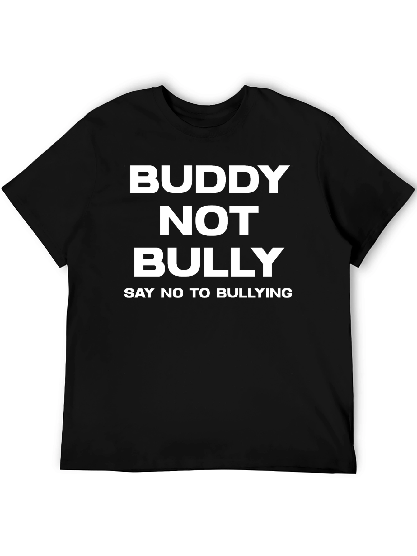 Buddy Not Bully Graphic Tee - Anti-Bullying T-Shirt