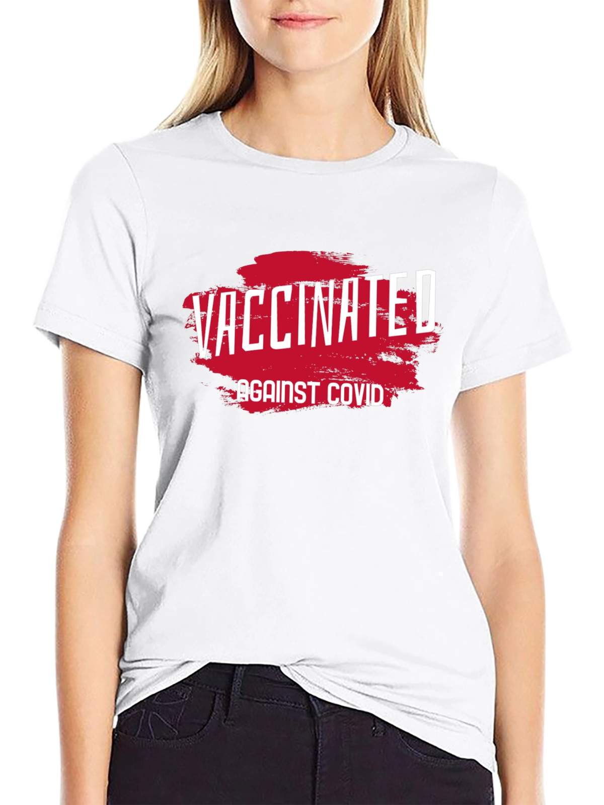 Vaccinated Against COVID T-Shirt - Black