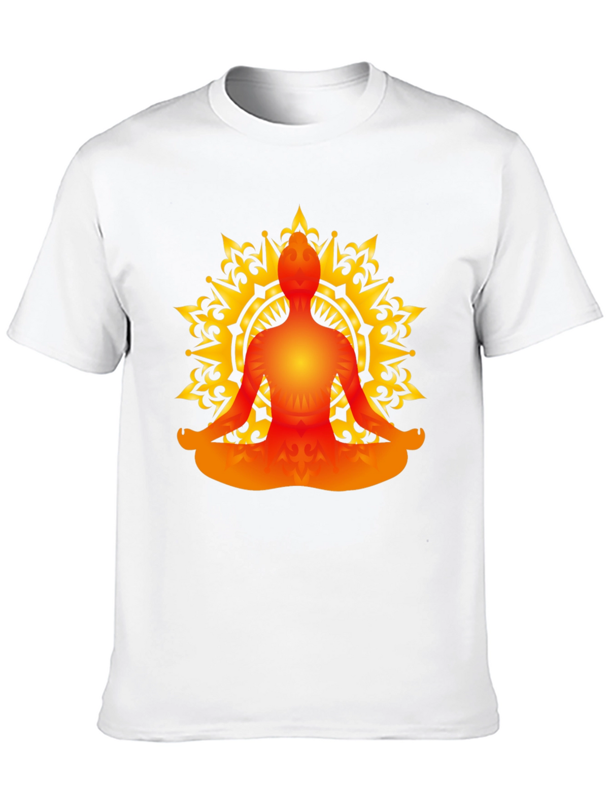 Meditative Mandala T-Shirt - Black