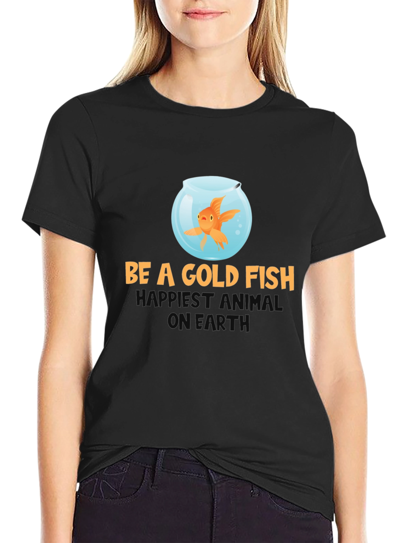 Be A Goldfish T-Shirt - Funny Optimism Tee