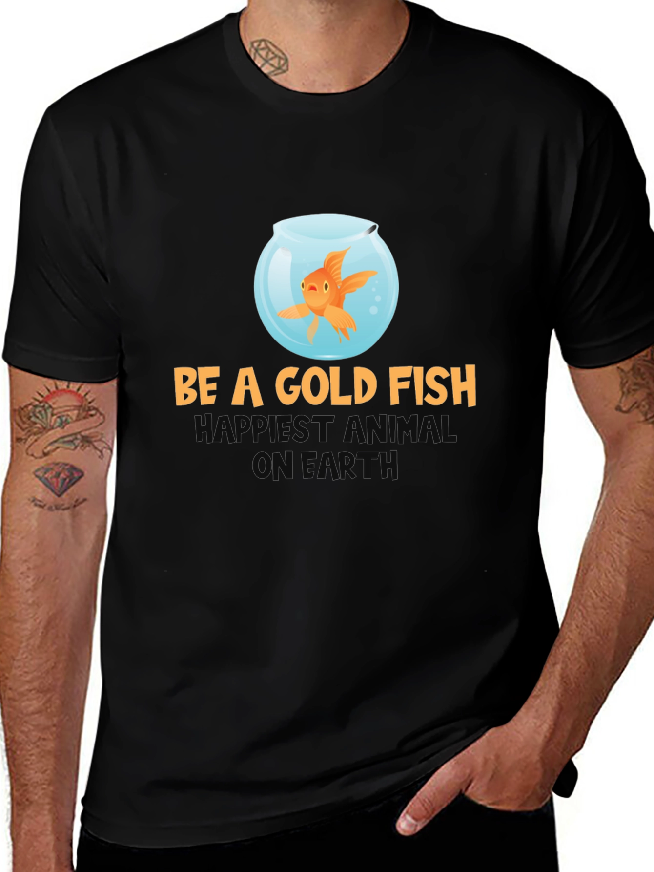 Be A Goldfish T-Shirt - Funny Optimism Tee