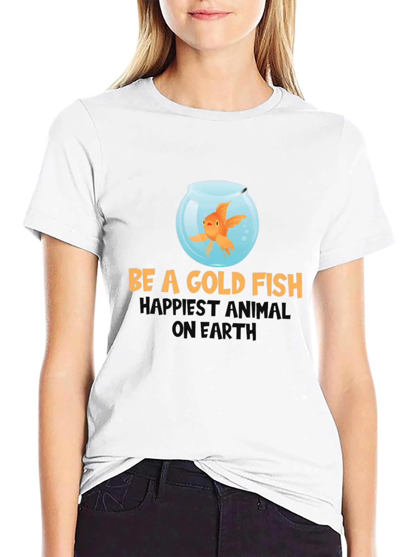 Be A Goldfish T-Shirt - Funny Optimism Tee