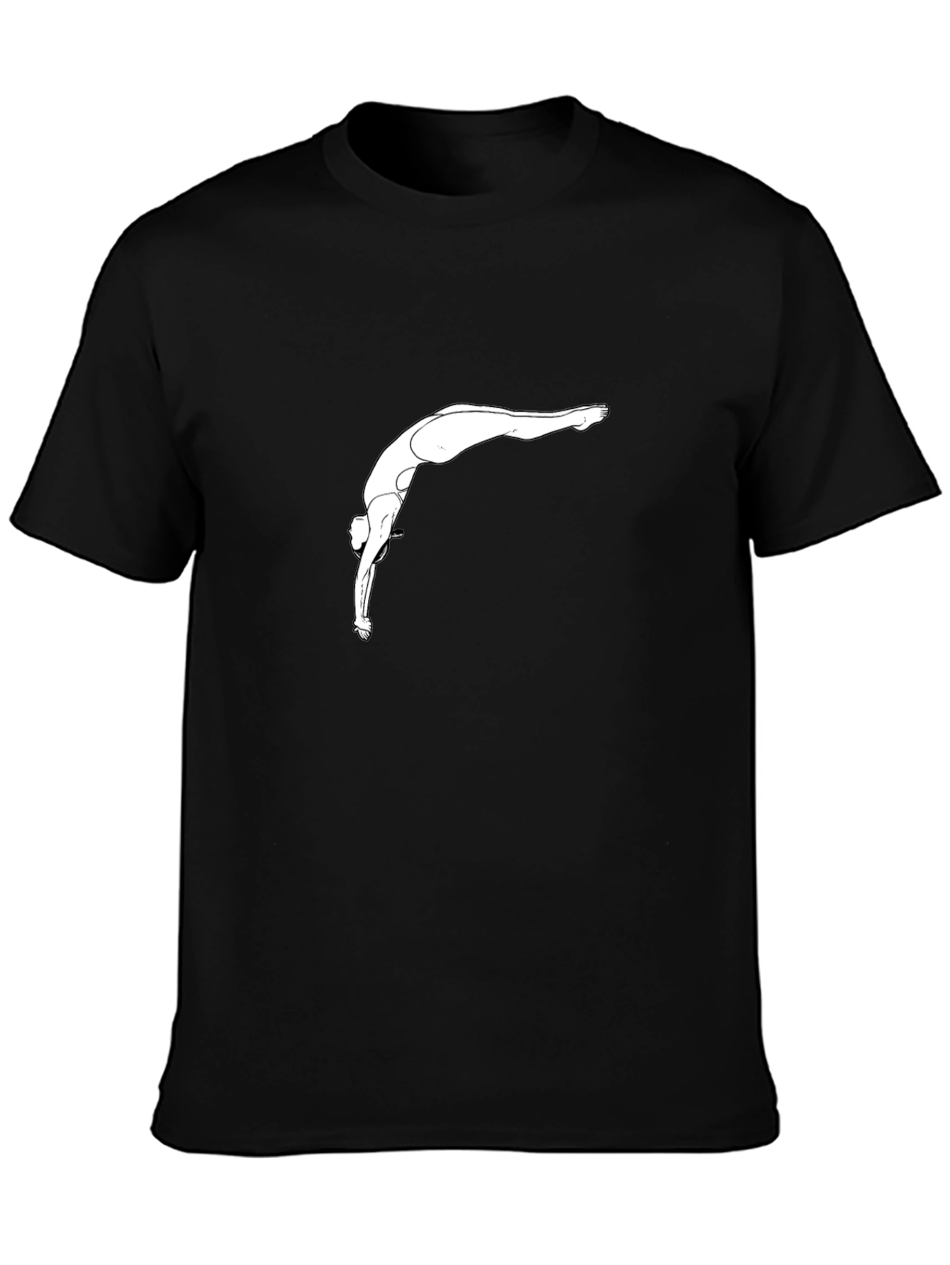 Diver Graphic Black T-Shirt