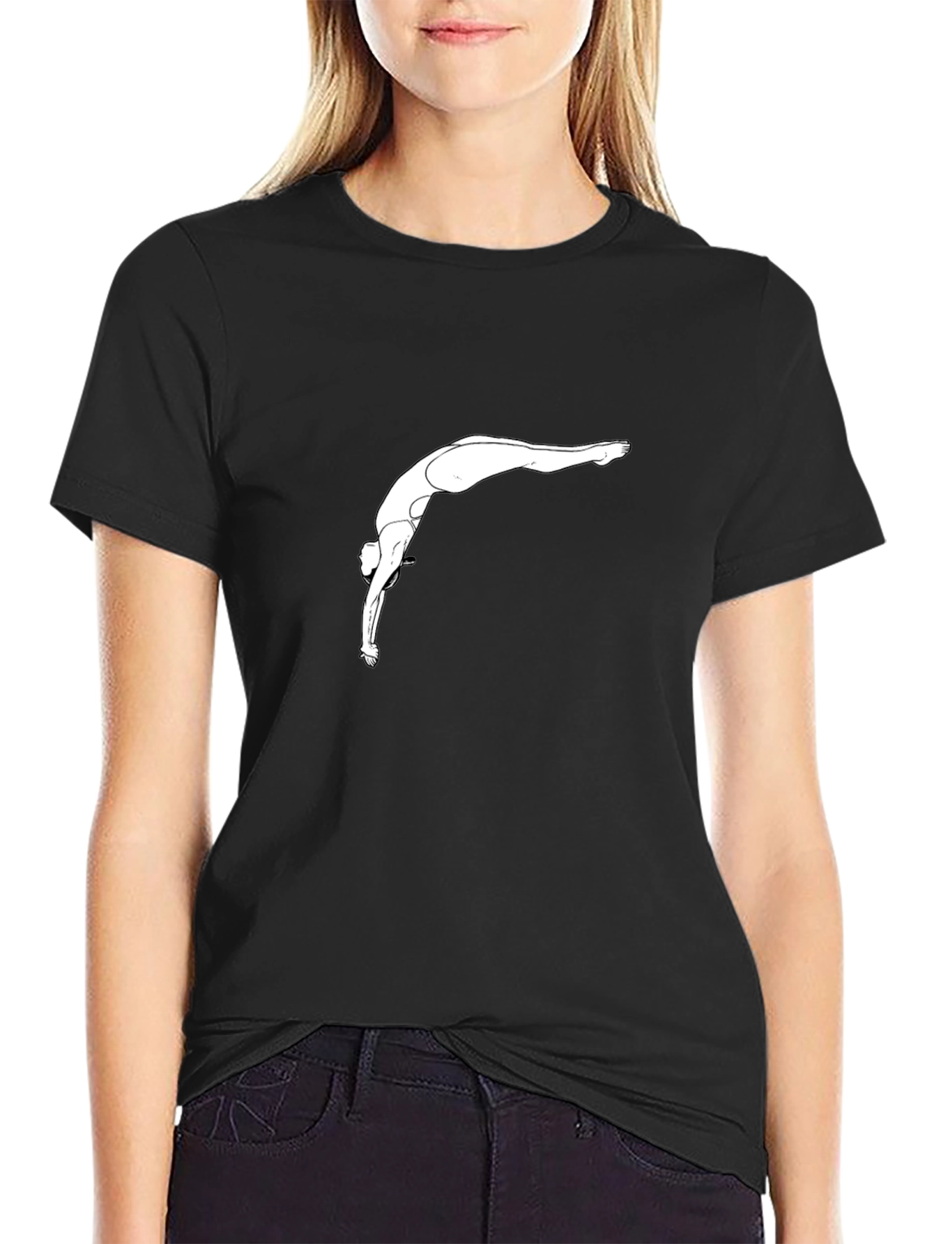 Diver Graphic Black T-Shirt