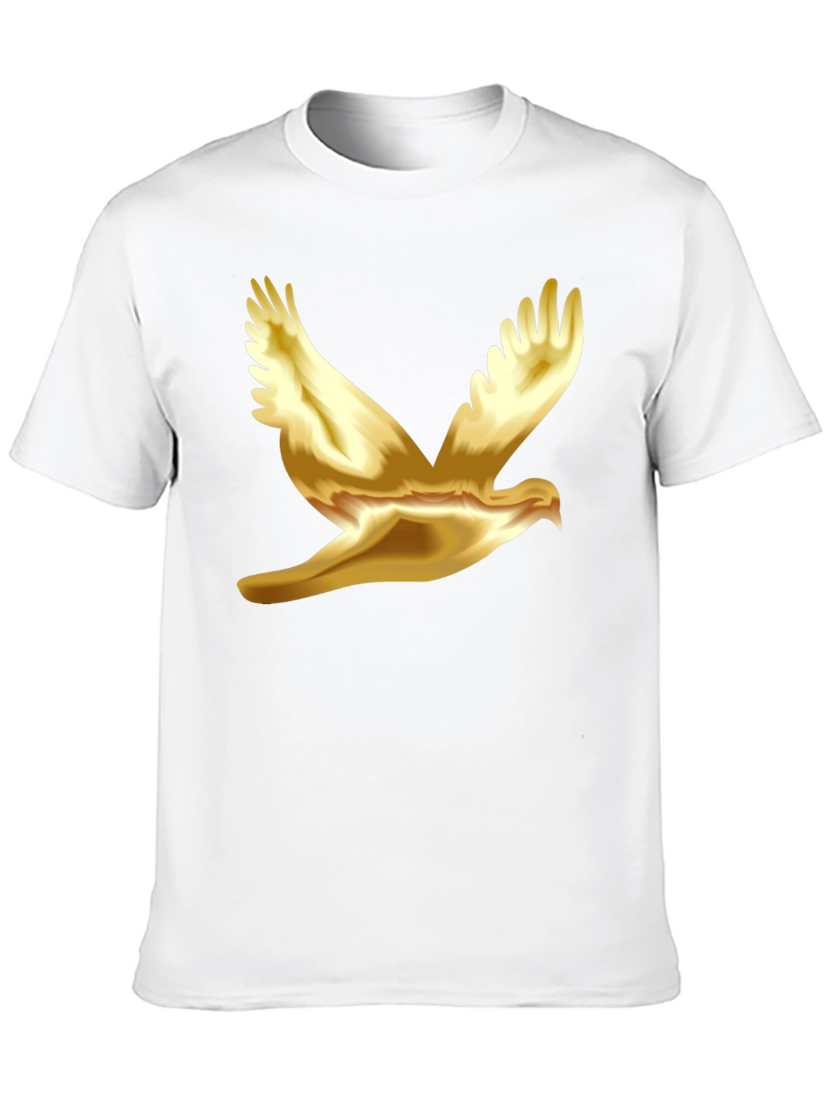 Golden Dove Graphic Black T-Shirt