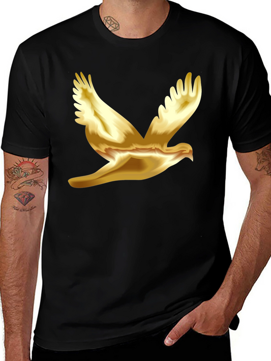 Golden Dove Graphic Black T-Shirt