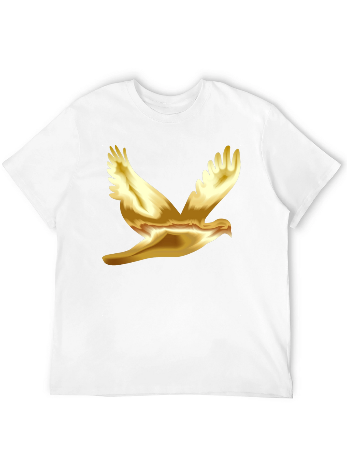 Golden Dove Graphic Black T-Shirt