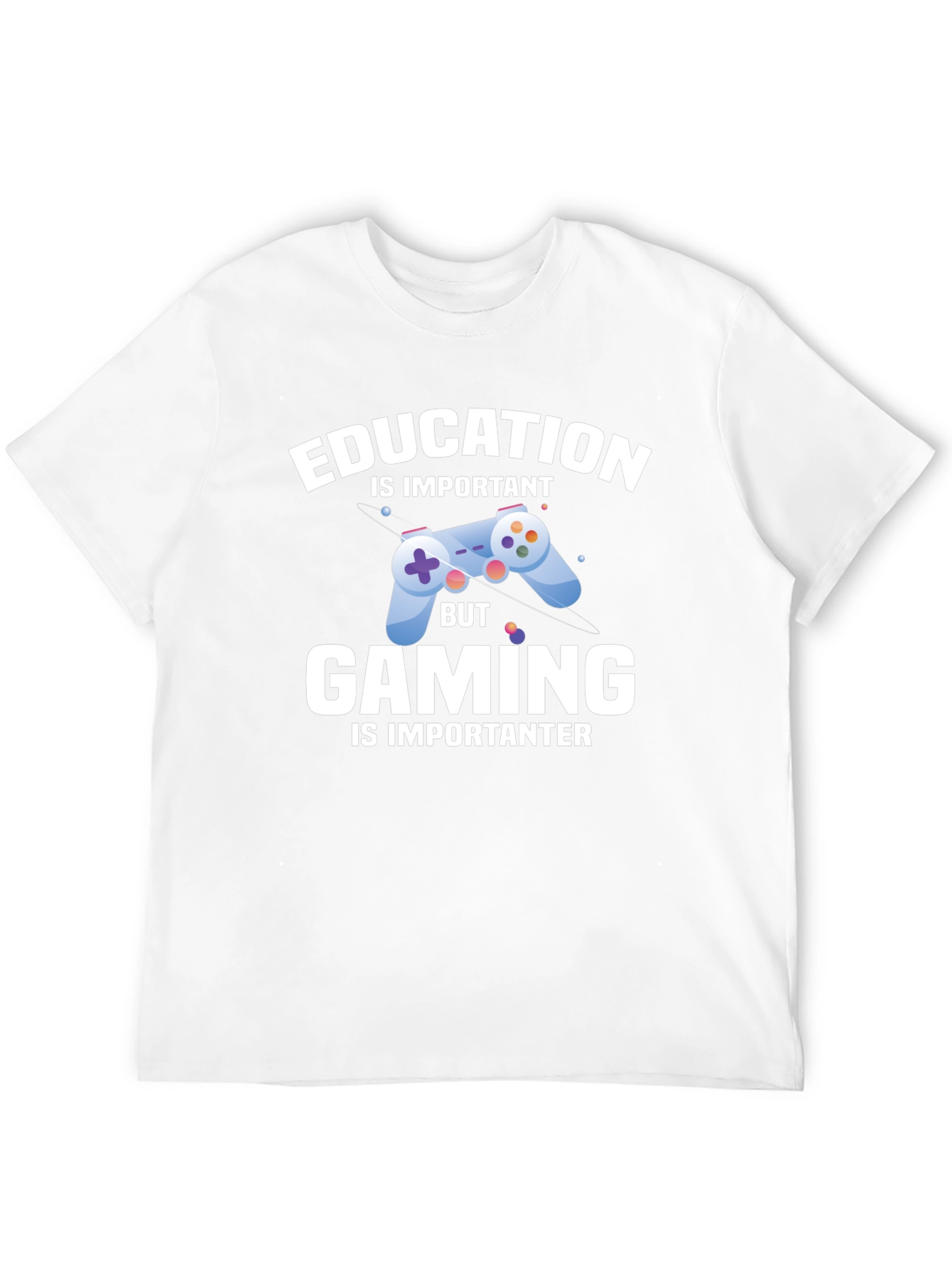 Education vs. Gaming Funny T-Shirt