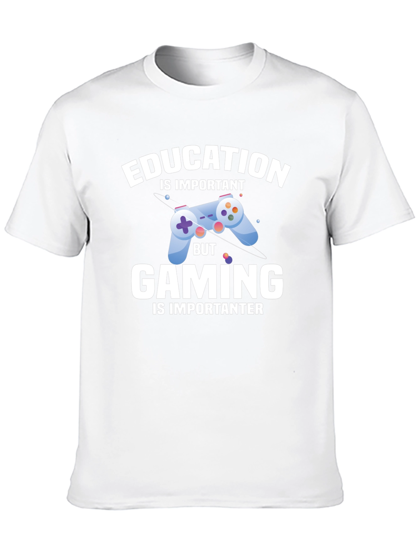 Education vs. Gaming Funny T-Shirt