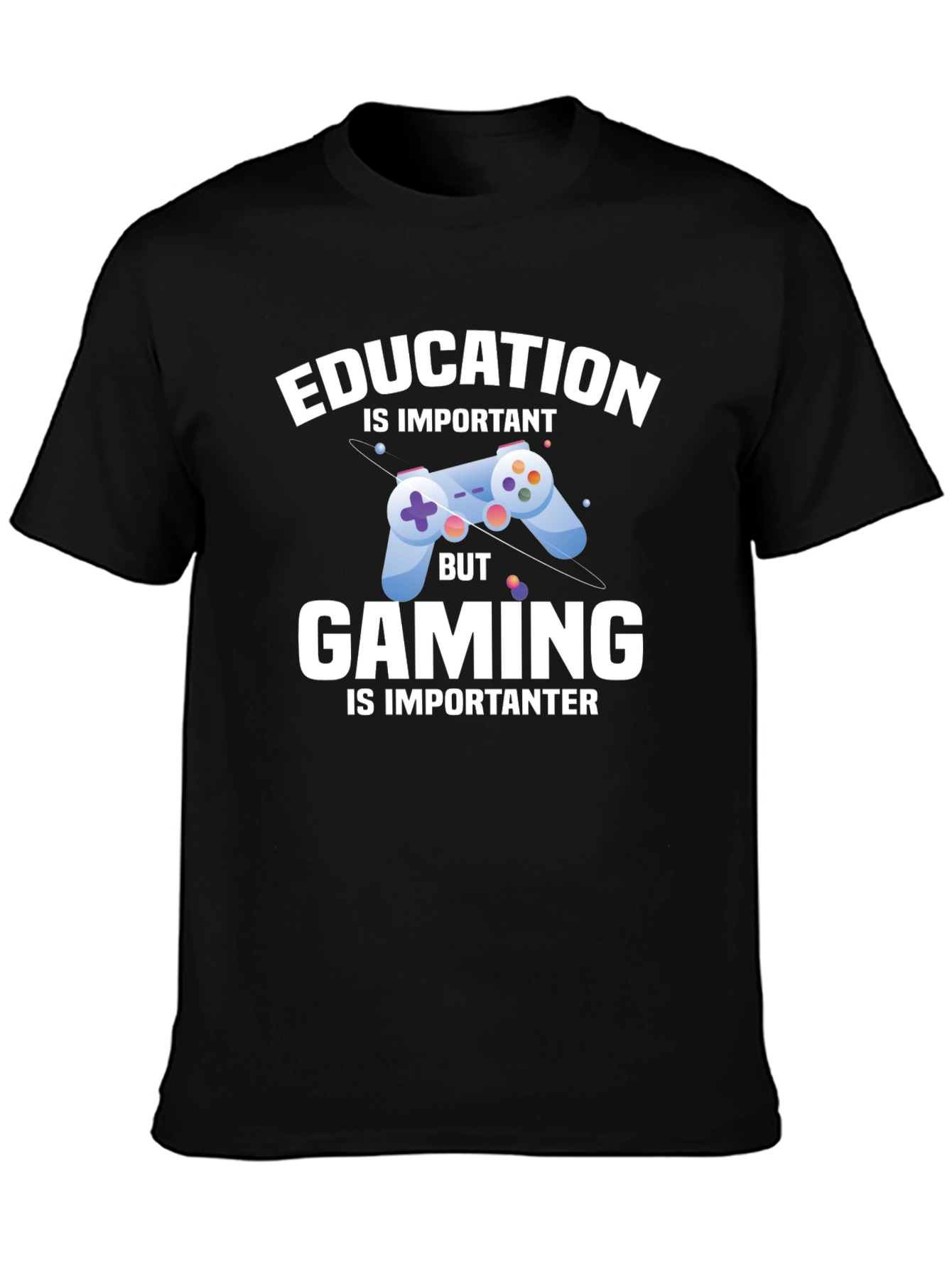 Education vs. Gaming Funny T-Shirt