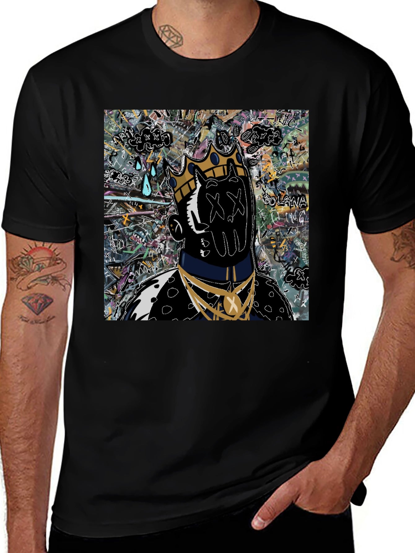 Abstract King Graphic T-Shirt