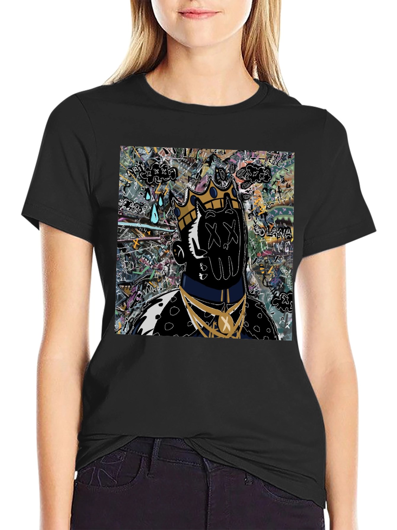Abstract King Graphic T-Shirt