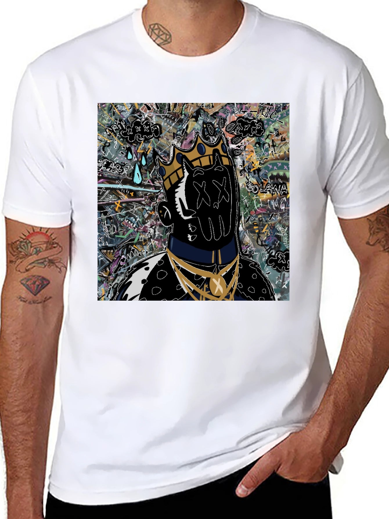 Abstract King Graphic T-Shirt