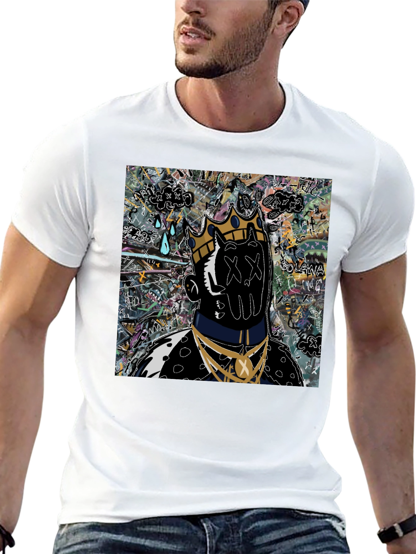 Abstract King Graphic T-Shirt